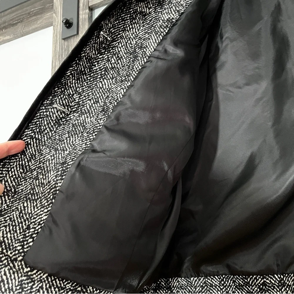 Talbots Boucle Herringbone Jacket Woven in Italy Women's MP Career Mob Wife - Picture 10 of 13